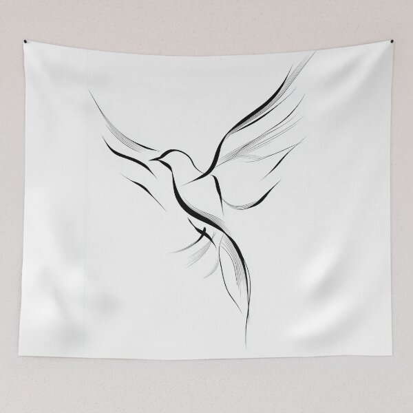 Item preview, Free Flight — Minimalist Bird Line Art designed and sold by Helenaphotoart.