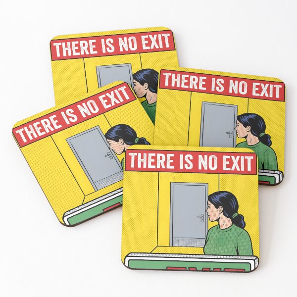 Item preview, There Is No Exit Dark Office Comic Poster designed and sold by DuckOddity.