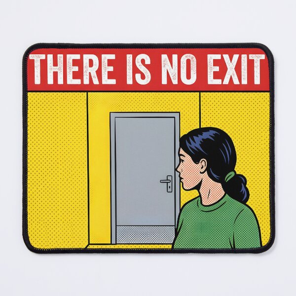 Item preview, There Is No Exit Dark Office Comic Poster designed and sold by DuckOddity.