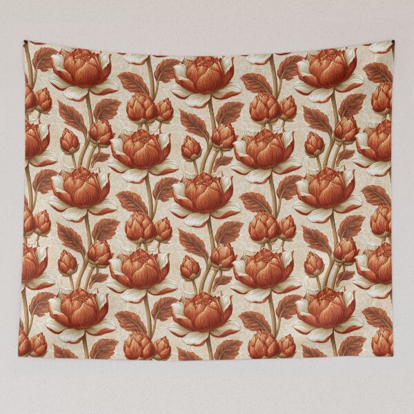 Item preview, Vibrant Lotus Floral  - Birthday Flower Pattern - Gifts For Boyfriend designed and sold by RoyalStarsPatts.