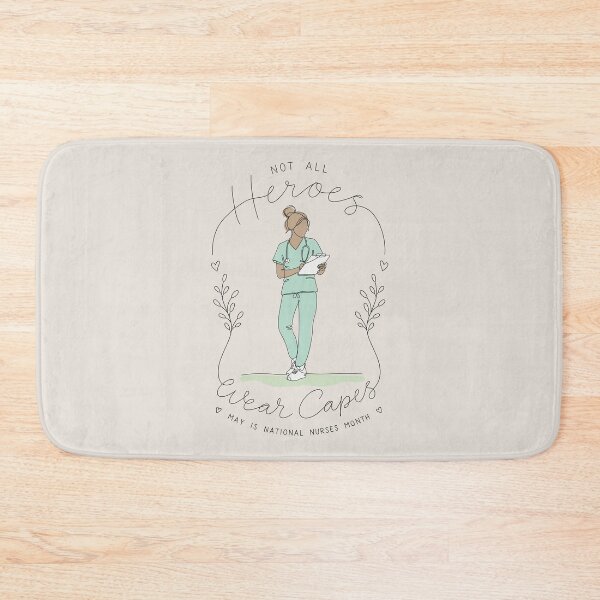 Item preview, Nurse Line Drawing Not All Heroes Wear Capes designed and sold by MaddiLoppnow.