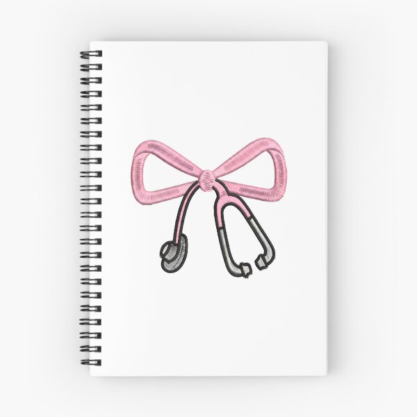Item preview, Pink Bow Stethoscope Nurse Design | Medical Student Gift | Doctor Stethoscope Ribbon | Nurse Life Pink Bow | Embroidered Style Medical Art | Nurse Graduation Gift | Pediatric Nurse designed and sold by Noe Mill.