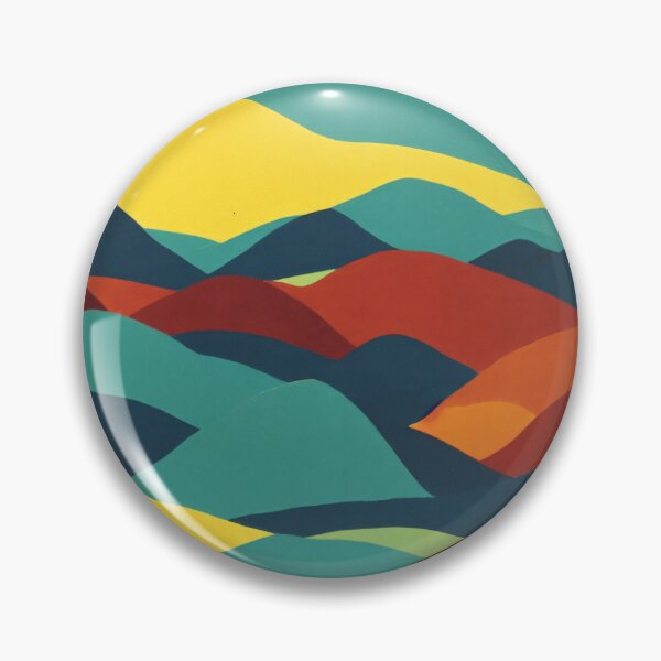 Item preview, Retro Rainbow Rolling Hills Landscape designed and sold by brosky317.