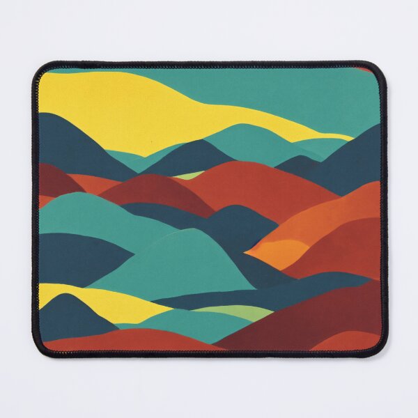 Item preview, Retro Rainbow Rolling Hills Landscape designed and sold by brosky317.
