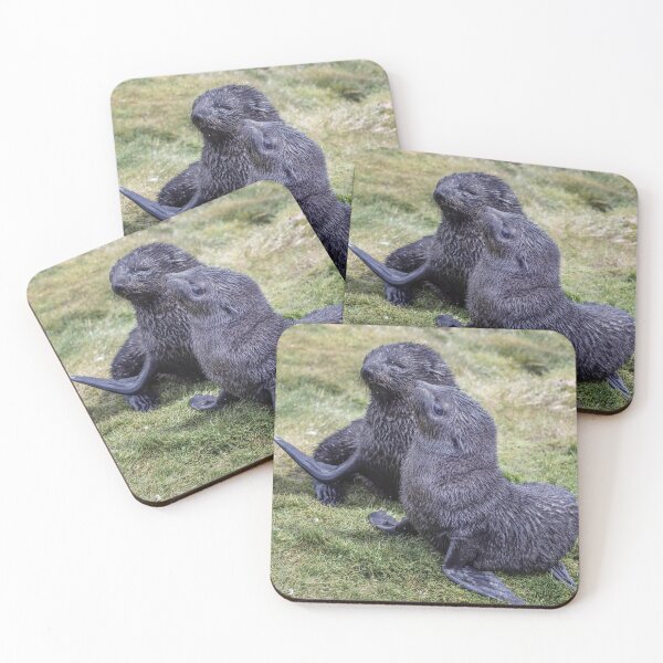 Item preview, Playful Seal Pups on South Georgia Island designed and sold by PhotoArt by Joan Carroll.