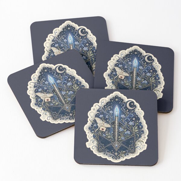 Item preview, Midnight Letter Garden – Poetcore Pen Pal Art designed and sold by -DEEWOLF-.