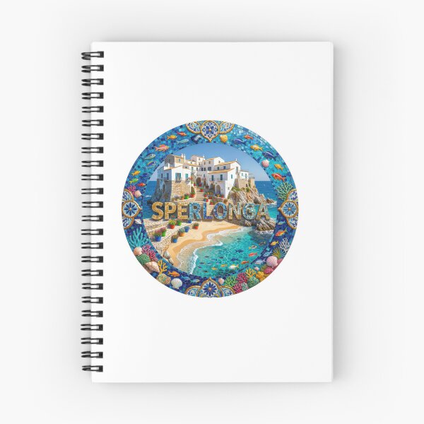 Item preview, Pegatina de viaje con mosaico costero de Sperlonga, recuerdo de verano designed and sold by Imaginarium of Chaos falcon88 .