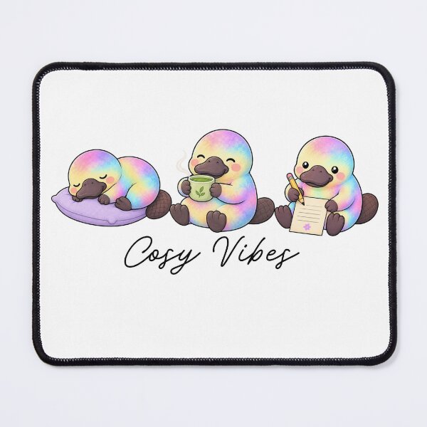 Item preview, Cute kawaii rainbow Duckbill platypus designed and sold by Britishdelights.