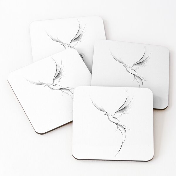 Item preview, Soaring — One Line Bird Drawing designed and sold by Helenaphotoart.