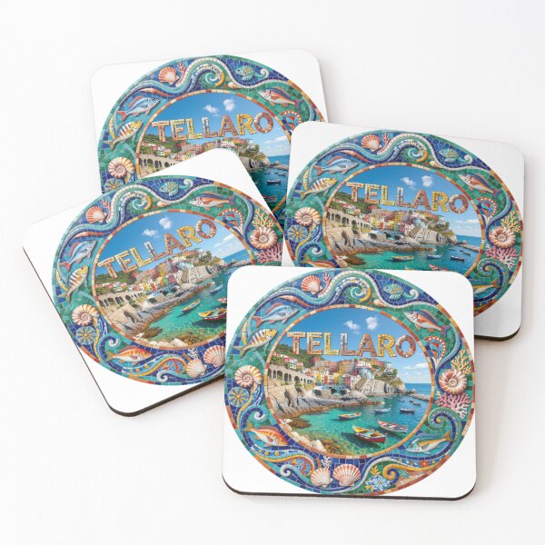 Item preview, Tellaro Harbor Mosaic Travel Sticker Summer Souvenir designed and sold by Imaginarium of Chaos falcon88 .