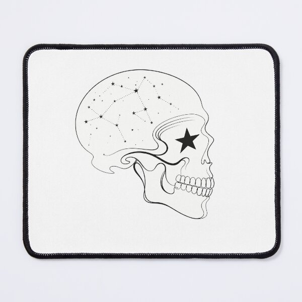 Item preview, Minimalist Celestial Skull Constellation Star Eye designed and sold by chattsuede.