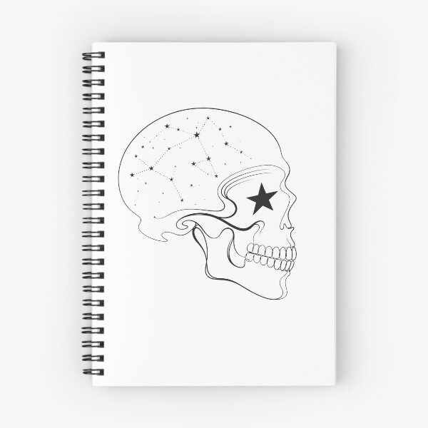 Item preview, Minimalist Celestial Skull Constellation Star Eye designed and sold by chattsuede.