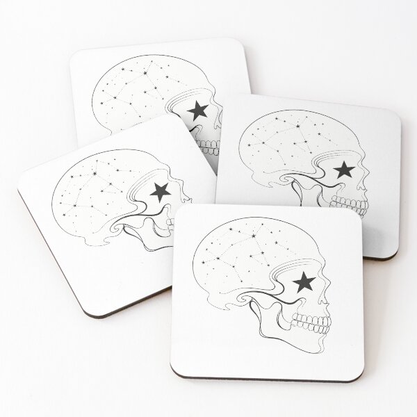 Item preview, Minimalist Celestial Skull Constellation Star Eye designed and sold by chattsuede.