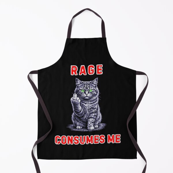 Item preview, Rage Consumes Me Middle Finger Cat designed and sold by WoodburyLake.