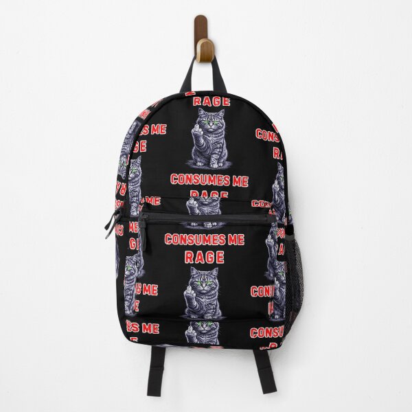 Item preview, Rage Consumes Me Middle Finger Cat designed and sold by WoodburyLake.