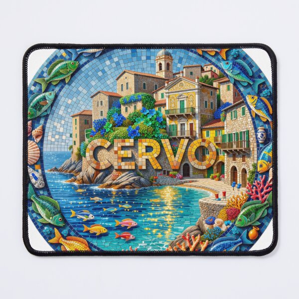 Item preview, Cervo Medieval Mosaic Travel Sticker Summer Souvenir designed and sold by Imaginarium of Chaos falcon88 .