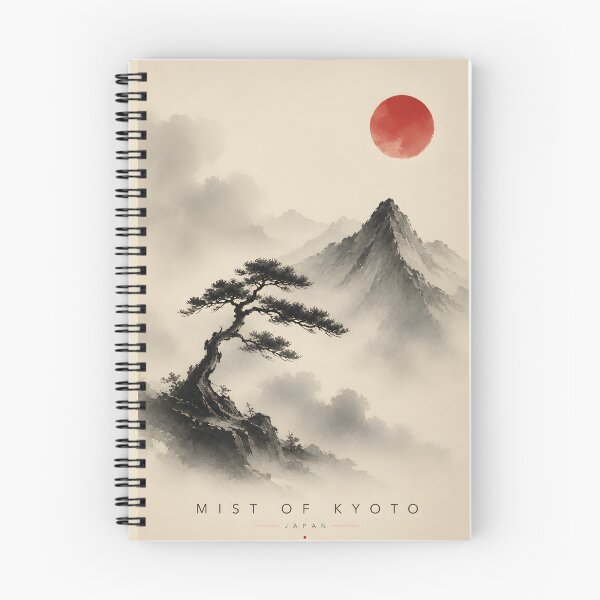 Item preview, Mist of Kyoto | Japanese Sumi-e Wall Art | Minimalist Zen Travel Poster | Japan No. 401 designed and sold by bauschberts.