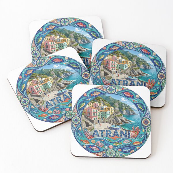 Item preview, Atrani Amalfi Mosaic Travel Sticker Summer Souvenir designed and sold by Imaginarium of Chaos falcon88 .