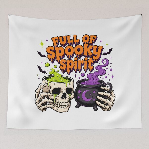 Item preview, Spooky Spirit Skeleton Hands Witchy Halloween Drink designed and sold by chattsuede.