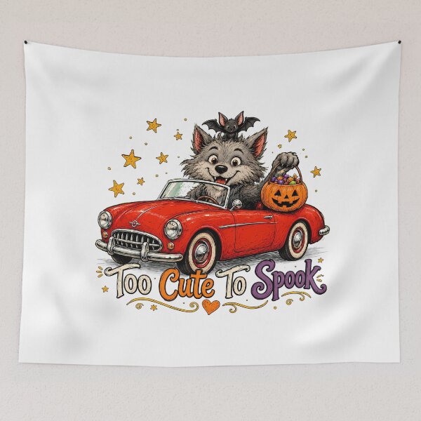 Item preview, Too Cute To Spook Werewolf Halloween For Kids designed and sold by chattsuede.