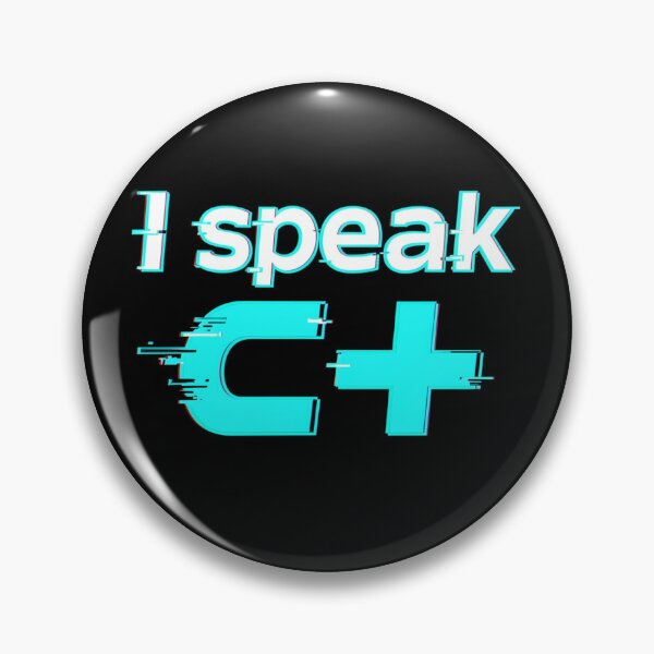 Item preview, I Speak C++ Text Glitch Cyan designed and sold by Nosvaq.