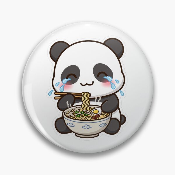 Item preview, Spicy Ramen Crying Panda - Noodle Lover designed and sold by plottlicht.