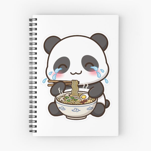 Item preview, Spicy Ramen Crying Panda - Noodle Lover designed and sold by plottlicht.