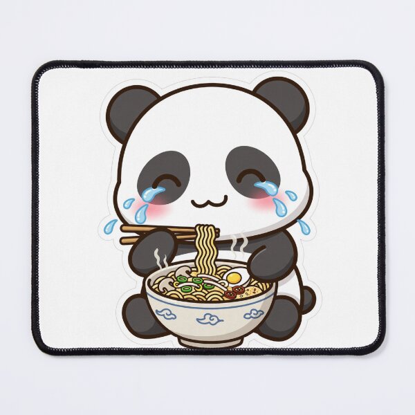 Item preview, Spicy Ramen Crying Panda - Noodle Lover designed and sold by plottlicht.