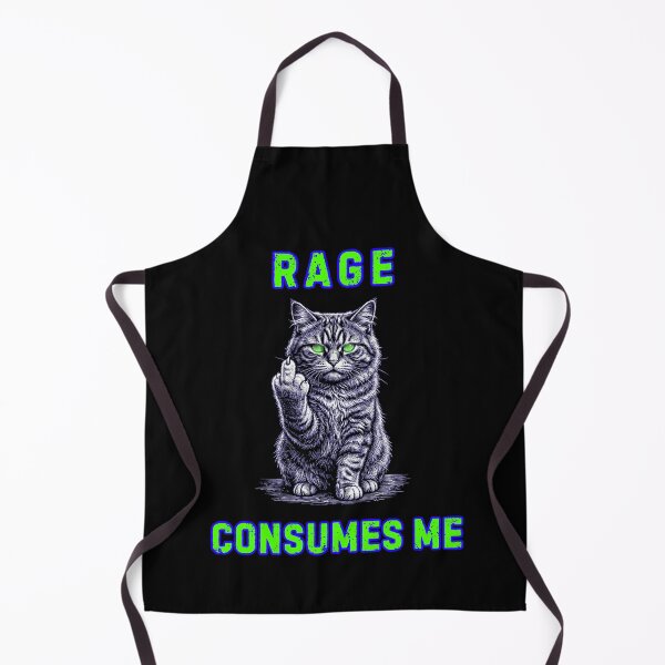 Item preview, Rage Consumes Me Middle Finger Cat designed and sold by WoodburyLake.