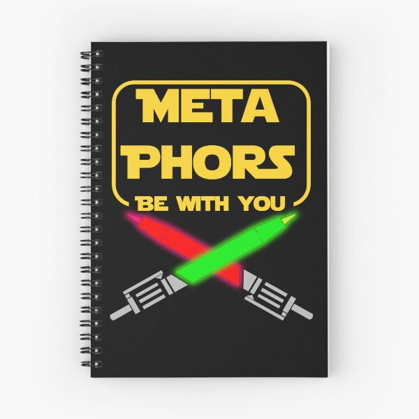 Item preview, Metaphors Be With You Funny English Teacher Pun designed and sold by MathWare MathClips.