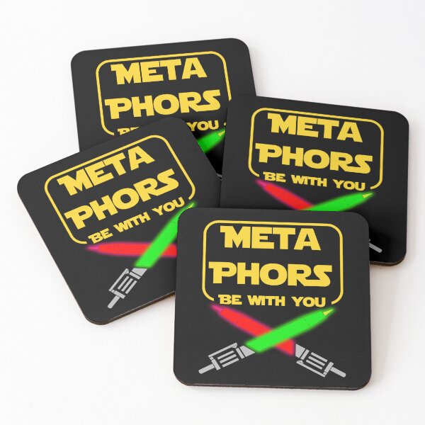 Item preview, Metaphors Be With You Funny English Teacher Pun designed and sold by MathWare MathClips.