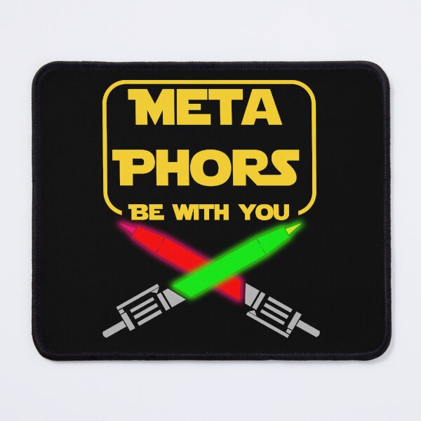 Item preview, Metaphors Be With You Funny English Teacher Pun designed and sold by MathWare MathClips.