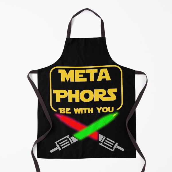Item preview, Metaphors Be With You Funny English Teacher Pun designed and sold by MathWare MathClips.