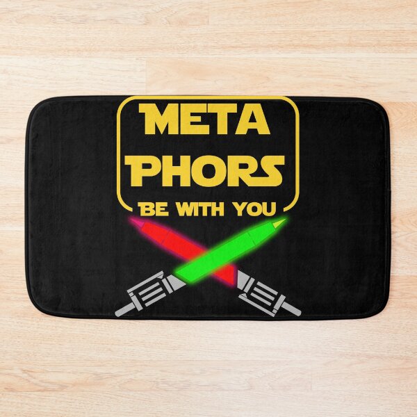 Item preview, Metaphors Be With You Funny English Teacher Pun designed and sold by MathWare MathClips.