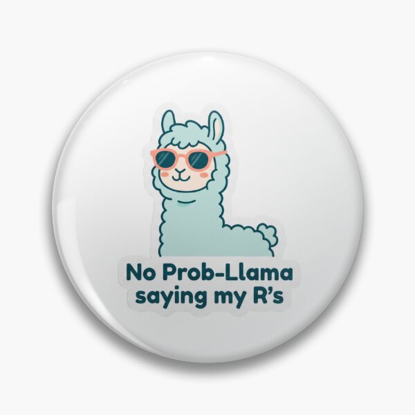 Item preview, No Prob-Llama Saying My Rs designed and sold by CyberPunkSpace.