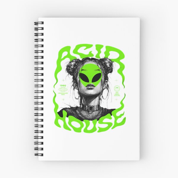 Item preview, 90s Acid House Alien Rave Girl Underground Techno designed and sold by chattsuede.