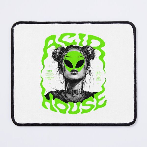 Item preview, 90s Acid House Alien Rave Girl Underground Techno designed and sold by chattsuede.
