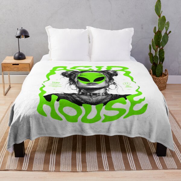 Item preview, 90s Acid House Alien Rave Girl Underground Techno designed and sold by chattsuede.