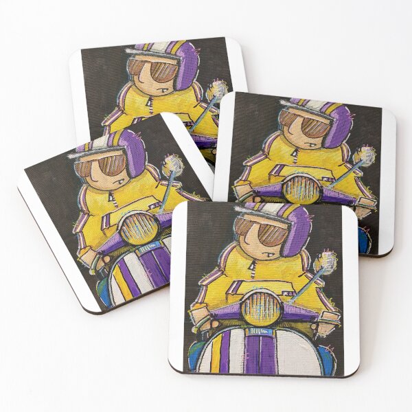Item preview, Classic Scooter | Vintage Scooter Riders | Retro Mod Inspired Art designed and sold by GWARTGB.