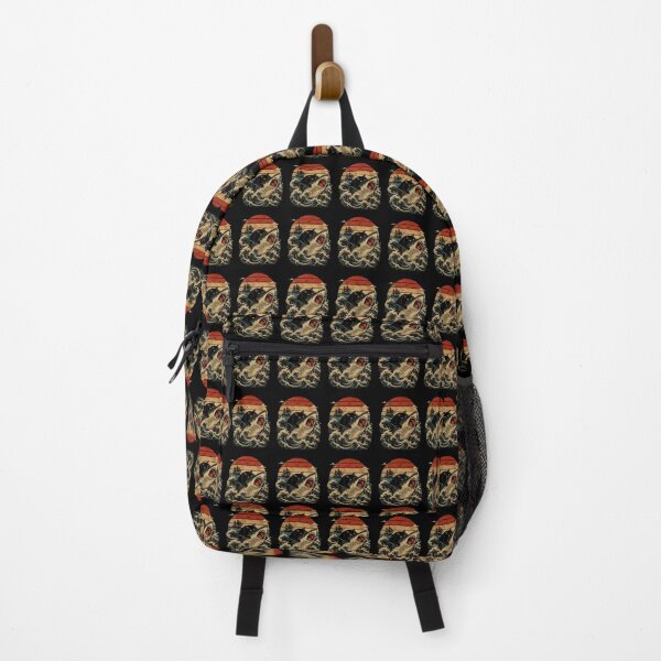 Item preview, Retro Black Cat Riding Fierce Shark Vintage Ocean Adventure designed and sold by Moizento.