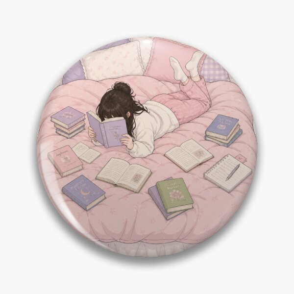 Item preview, Love Reading Books - Cute design - Manga Style designed and sold by Kat Designs Store.