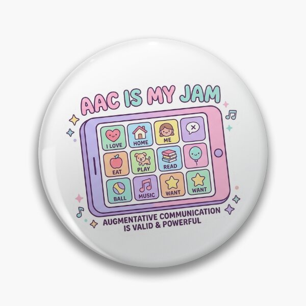 Item preview, Cute AAC Is My Jam Speech Therapy designed and sold by CyberPunkSpace.
