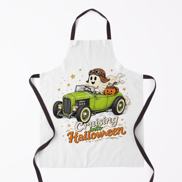 Item preview, Ghost Cruising Into Halloween Hot Rod Lover designed and sold by chattsuede.