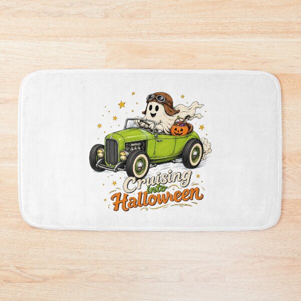 Item preview, Ghost Cruising Into Halloween Hot Rod Lover designed and sold by chattsuede.