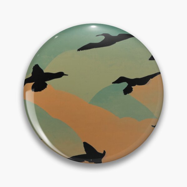 Item preview, Retro Flying Birds Sunset Sky designed and sold by brosky317.