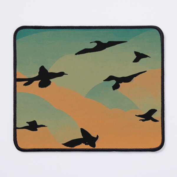 Item preview, Retro Flying Birds Sunset Sky designed and sold by brosky317.
