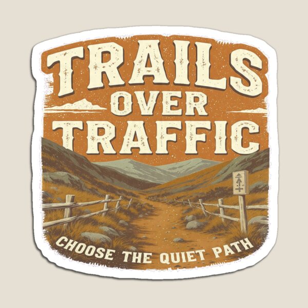Item preview,  Trails Over Traffic Vintage Hiking  designed and sold by jackbermess.