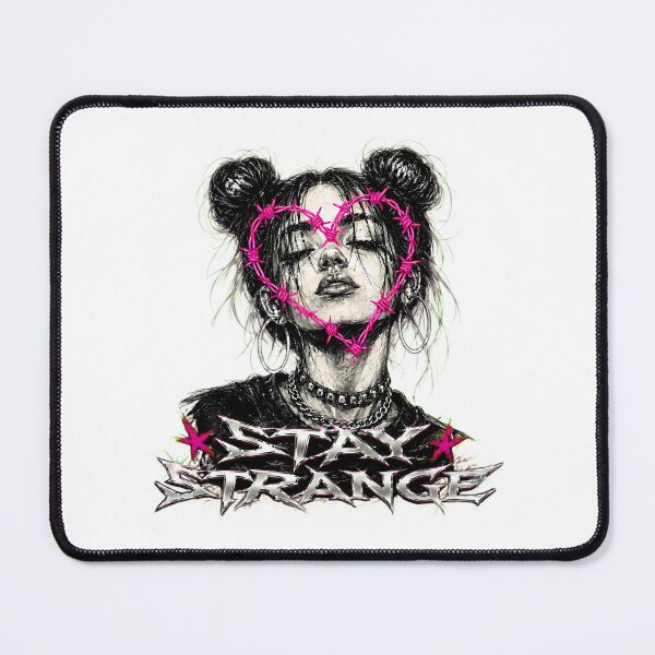 Item preview, Pastel Goth Barbed Wire Heart Space Buns Grunge Girl designed and sold by chattsuede.
