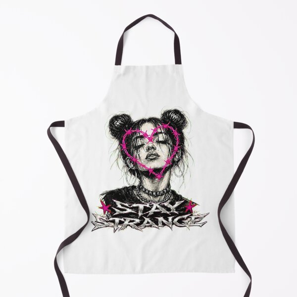 Item preview, Pastel Goth Barbed Wire Heart Space Buns Grunge Girl designed and sold by chattsuede.