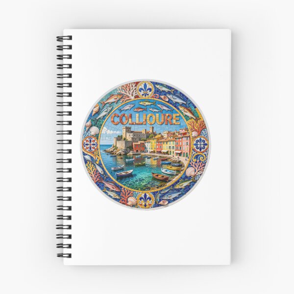Item preview, Collioure Harbor Mosaic Travel Sticker Summer Souvenir designed and sold by Imaginarium of Chaos falcon88 .